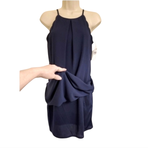 NWT Navy Dress, I.N. San Francisco. Size: Small - Picture 4 of 7